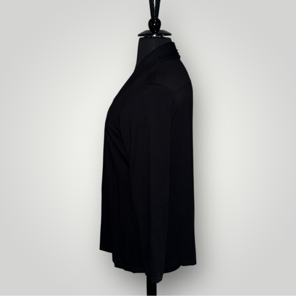 NIC+ZOE Black Open Front Cardigan Women’s XL - Picture 4 of 10